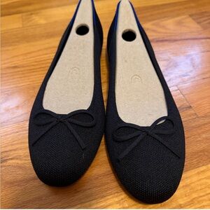 NWT Rothy's Black Knit Ballet Flats 8.5